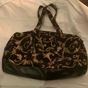 HATO HASI Vintage Large overnight/Travel Bag w/ removable snap compartment